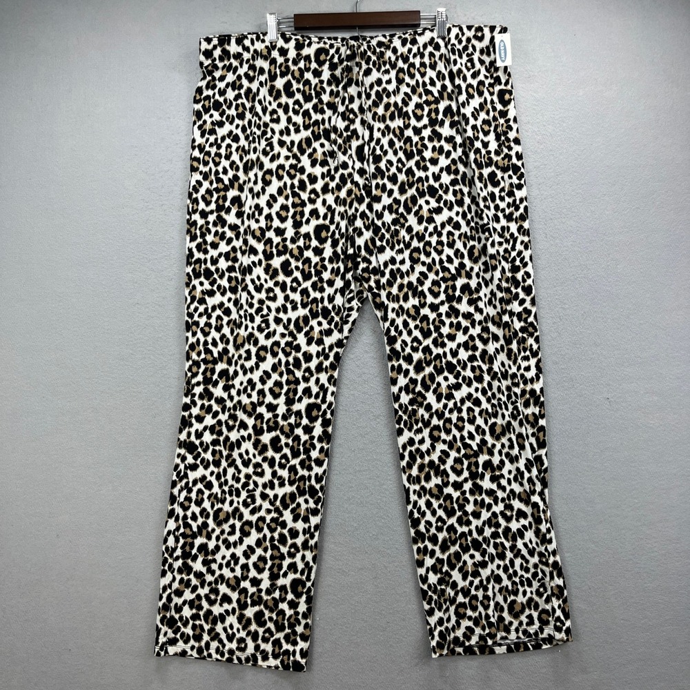 Old Navy Pajama Pants Womens XXL Leopard Cheetah Stretch Sleep Comfy Loungewear